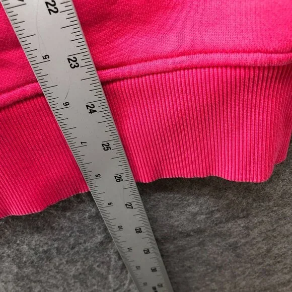 Zara Oversized Sweatshirt Womens M Pink Crewneck Pullover Sport Sweatshirt - Picture 10 of 10